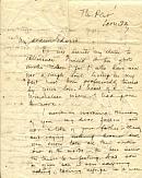 Autograph signed letter.